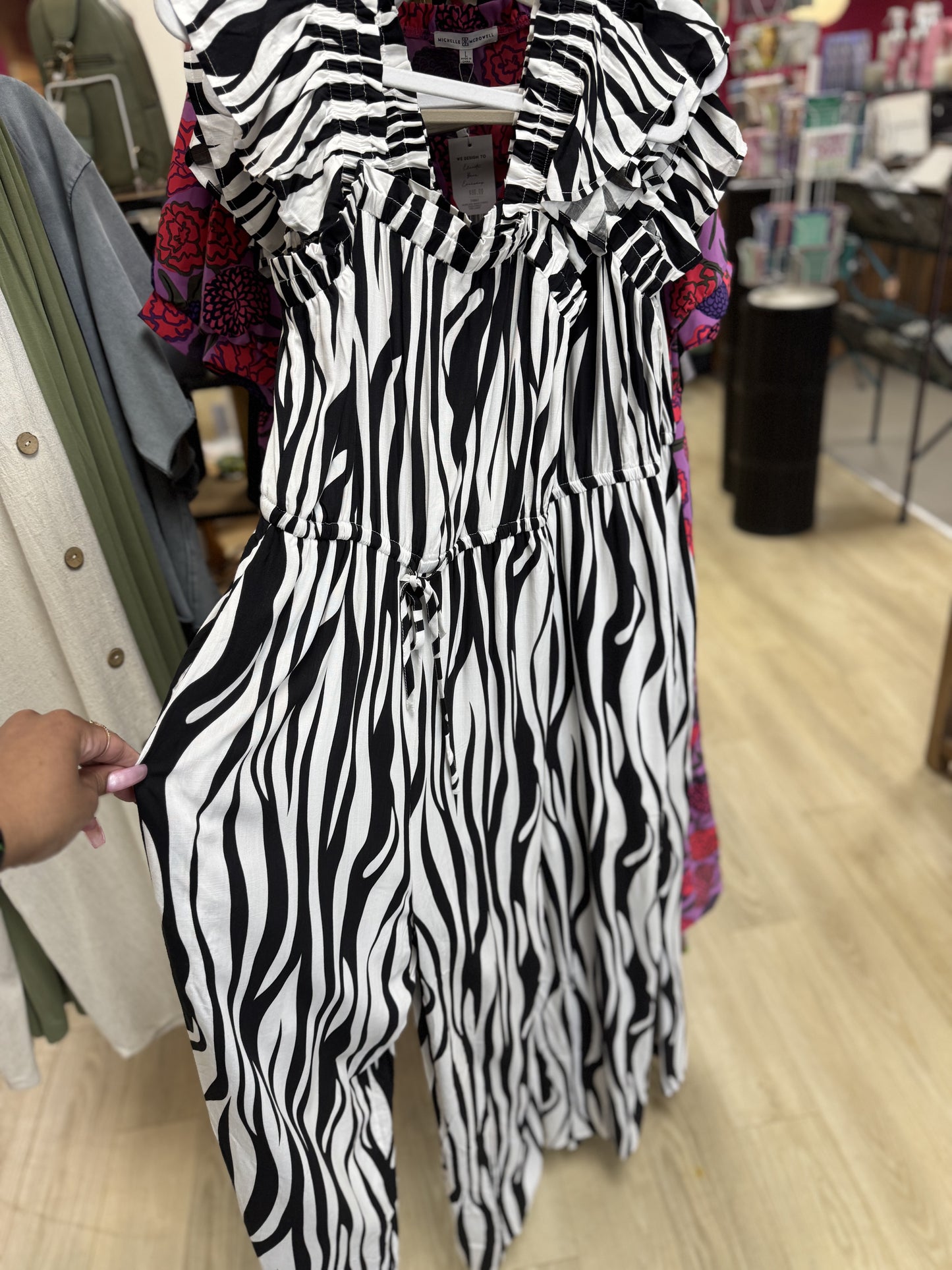 Wild & Free Zebra Jumpsuit