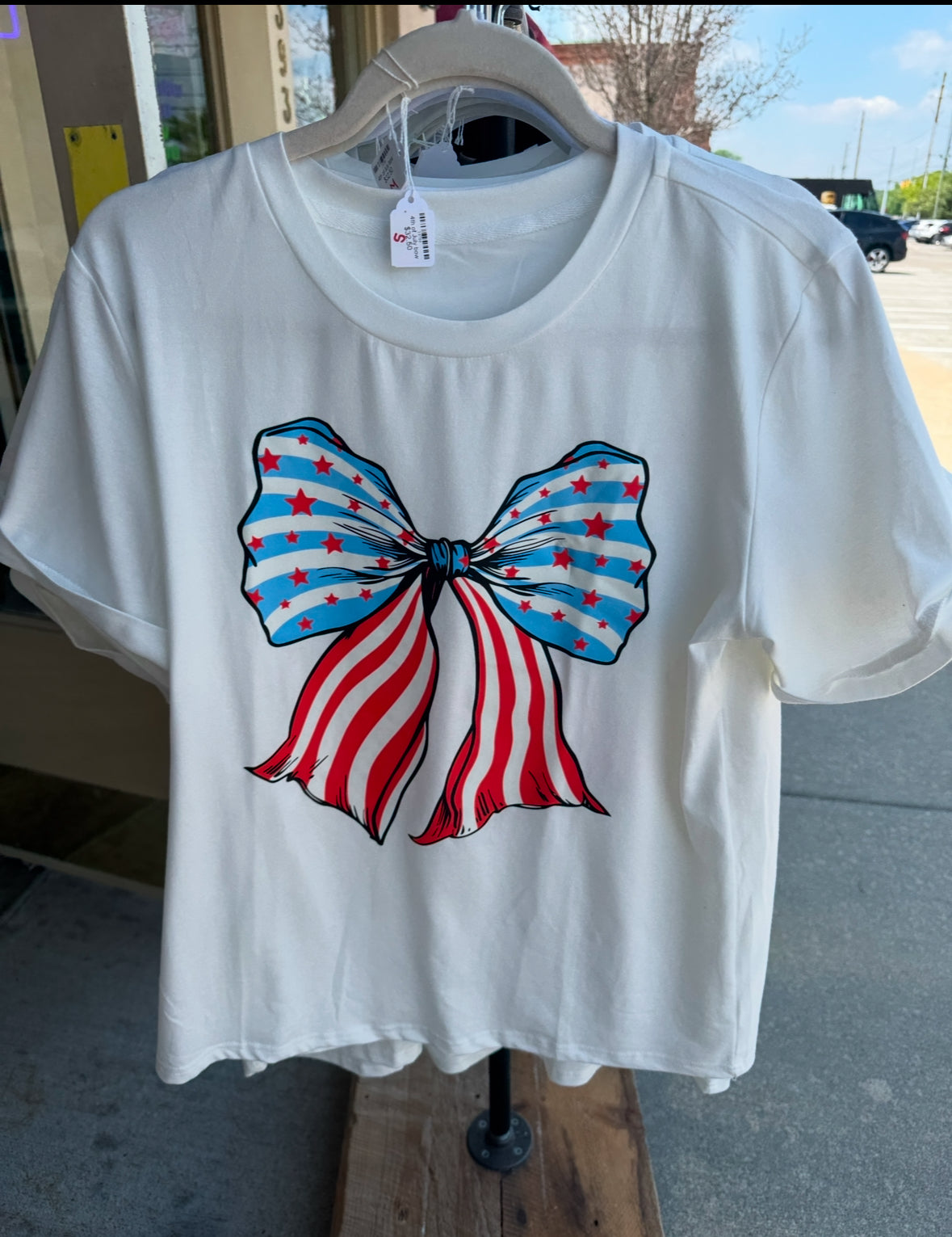 Stars & Stripes Bow Tee
