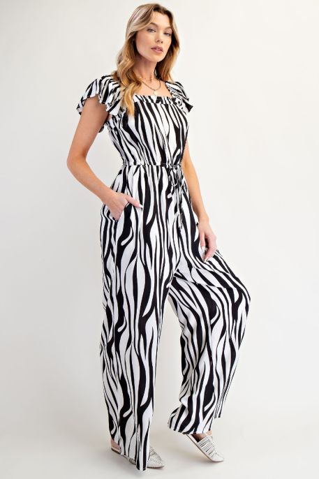 Wild & Free Zebra Jumpsuit