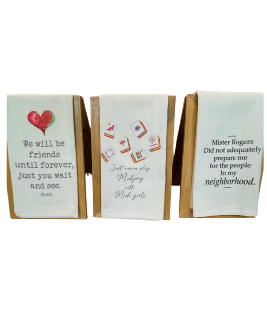 Quirky Quote Tea Towels – 4 Styles