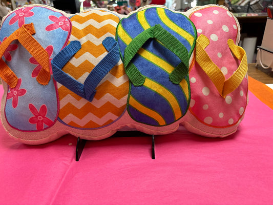 “Flip Flop Fun” Decorative Pillow