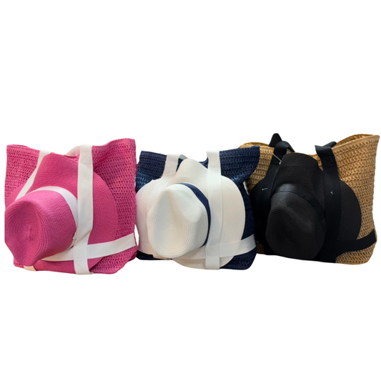 The Getaway Set – Summer Tote + Matching Sun Hat